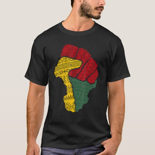 Black Fist Shirt African American Pride Black Hist (Vorderseite)