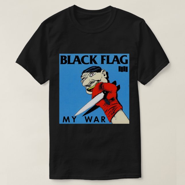 Black Flag My War Classic T - Shirt (Design vorne)