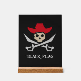 Black Flag Piratenschädel Acrylschild