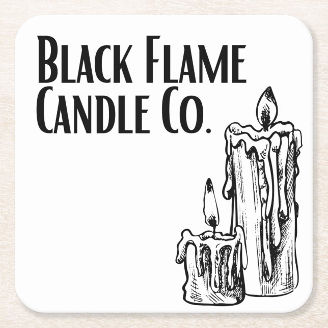 Black Flame Candle Co. Untersetzer (Vorderseite)