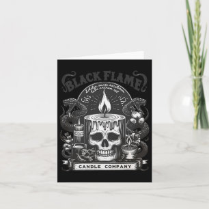 Black Flame Candle Company Halloween Skullcap Scar Karte