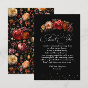 Black Floral Botanical Moody Dutch Danke