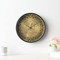 Black Floral Circle 50. Hochzeitstag