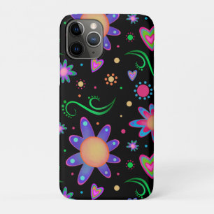 Black Floral Inspirivity Fun Niedlich Girly Case-Mate iPhone Hülle