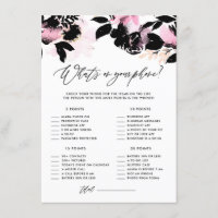 Black Floral Was ist auf Ihrem Brautparty