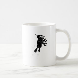 Black Flying Robot Tasse