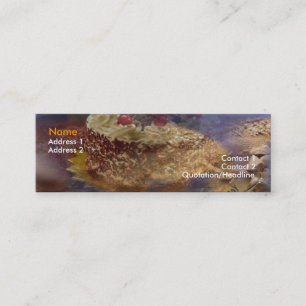 Black Forest Cake Business Card Mini Visitenkarte
