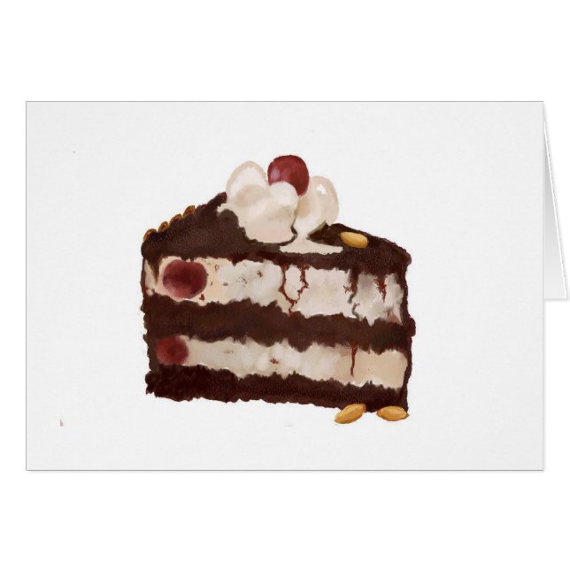 Black Forest Cake Card (Vorderseite (Horizontal))