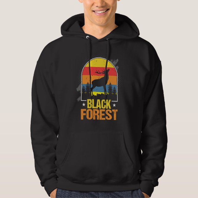 Black Forest Deer Antlers Black Forest Homeland So Hoodie (Vorderseite)