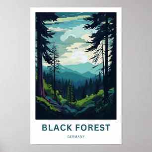 Black Forest Germany Travel Print Poster