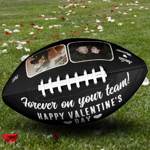 Black Forever auf Ihrem Team 2 Foto Valentine's Football