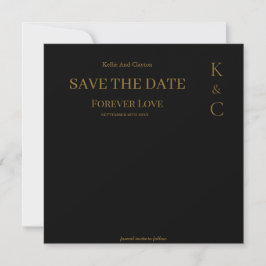 Black Forever Love Hochzeit speichern das Datum Save The Date