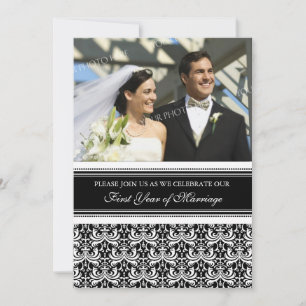 Black Foto 1. Jubiläum Party Einladung