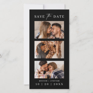 Black Foto Booth Strip Lesezeichen Hochzeit Save The Date