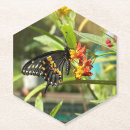 Black Frack Butterfly #2 Untersetzer