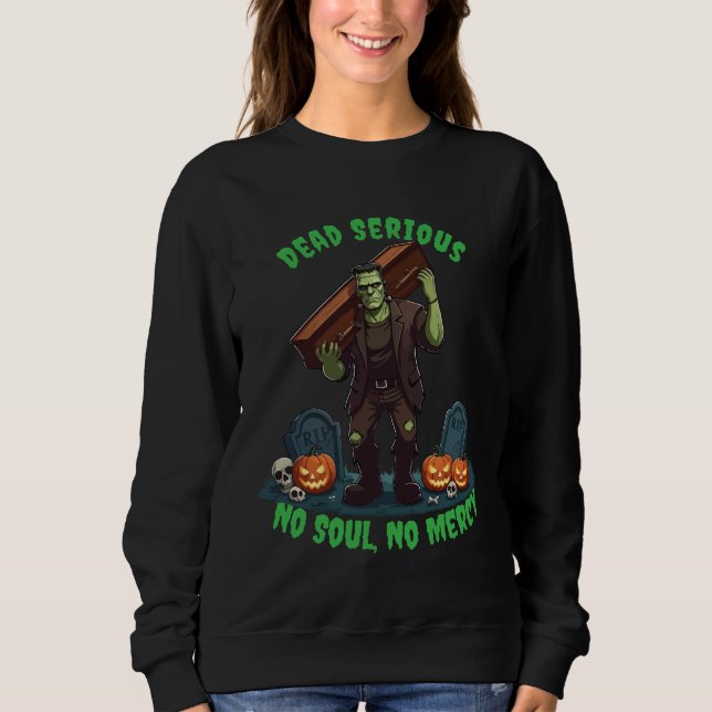 🖤 Black Frankenstein Halloween Sweatshirt 💀 U 🎃 (Vorderseite)