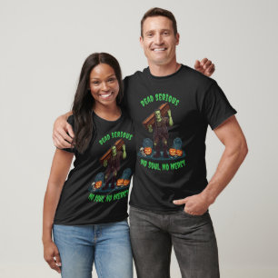 🖤 Black Frankenstein Halloween T-Shirt 💀 ⚡