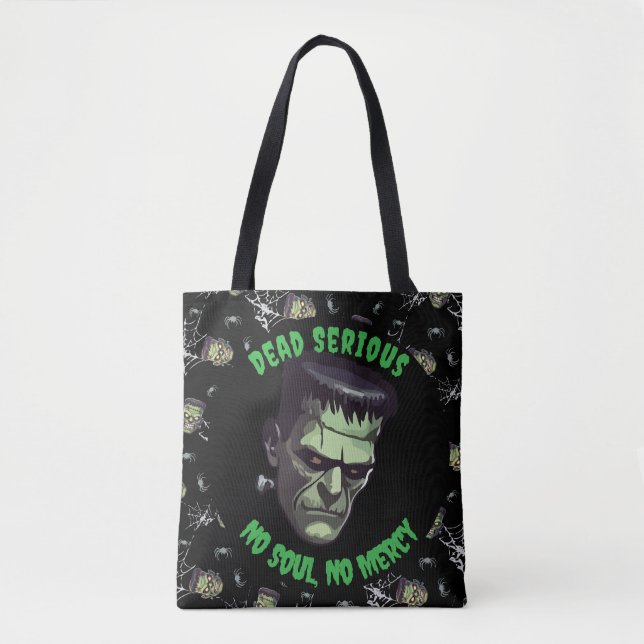 🖤 Black Frankenstein Halloween Tobag (Vorderseite)