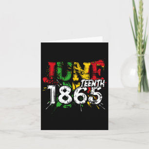 Black Freedom 1865 Black Pride Women Karte
