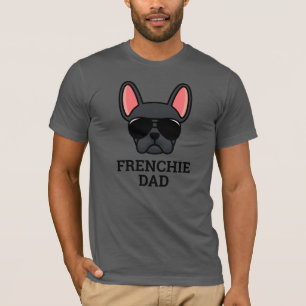 Black French Bulldog Frenchie Dog Vater T - Shirt