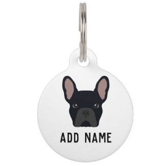 Black French Bulldog Haustiermarke