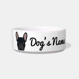 Black French Bulldog Napf