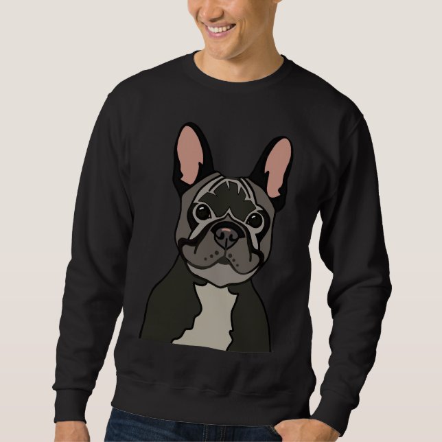 Black Frenchie Sweatshirt (Vorderseite)