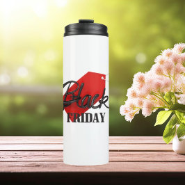 Black Friday Creative Werbeaktion Thermosbecher