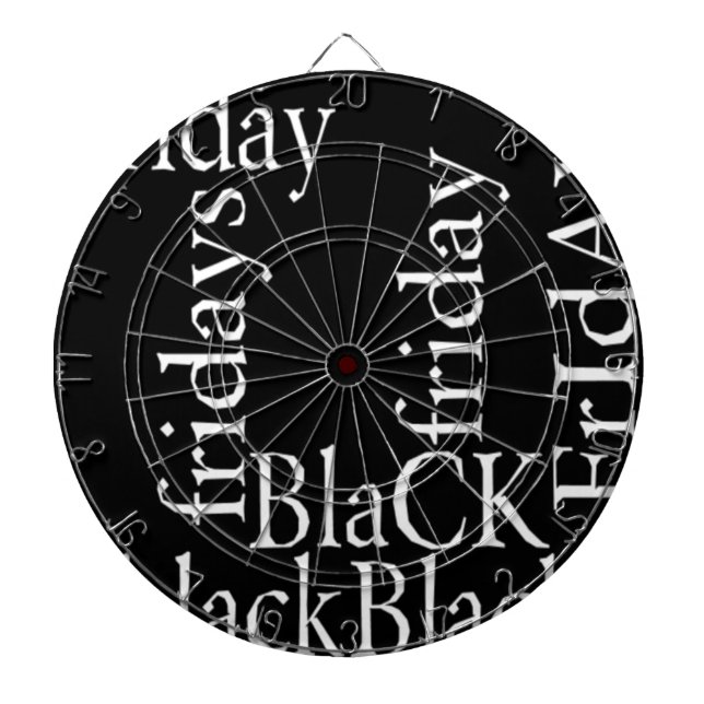 Black Friday Design Dartscheibe (vorne)