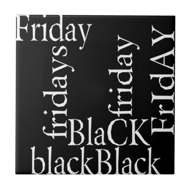 Black Friday Design Fliese (Vorderseite)