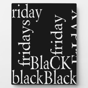Black Friday Design Fotoplatte