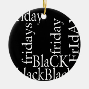 Black Friday Design Keramikornament