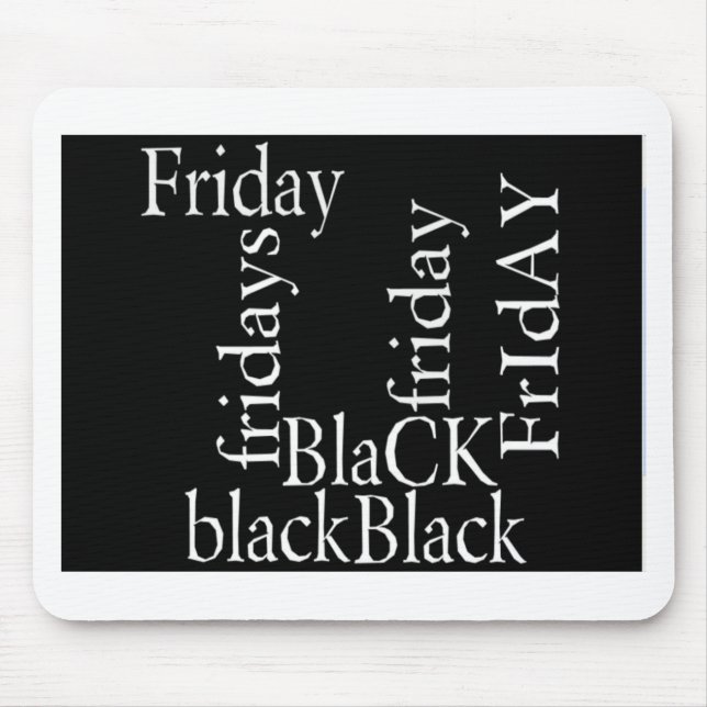 Black Friday Design Mousepad (Vorne)