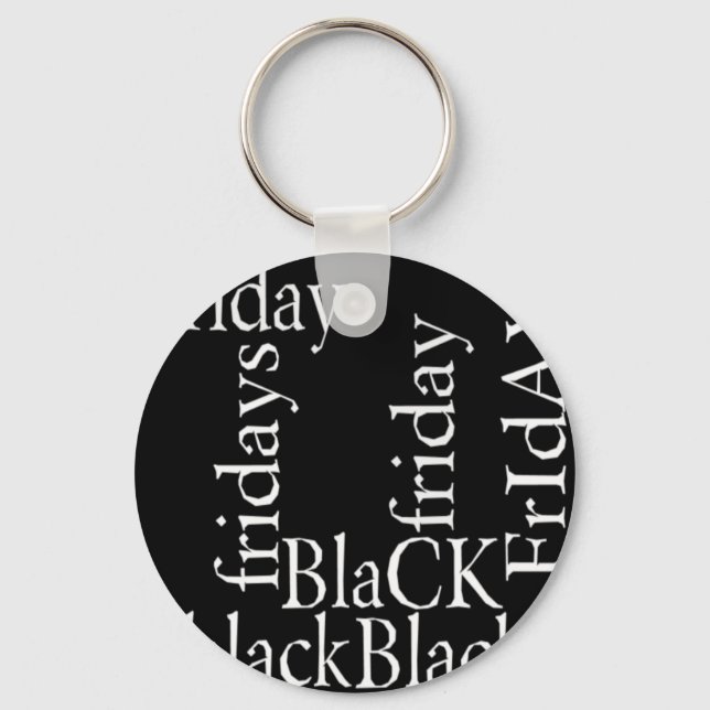 Black Friday Design Schlüsselanhänger (Vorderseite)