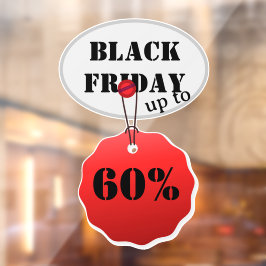 Black Friday Fensteraufkleber