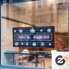 Black Friday Neon Sign Fensteraufkleber