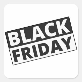 Black Friday Retail Sticker Werbeaktion