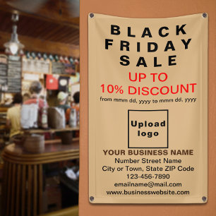 Black Friday Sale auf Light Brown Banner
