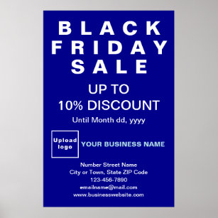 Black Friday Sale Blue Poster