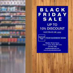 Black Friday Sale Blue Poster