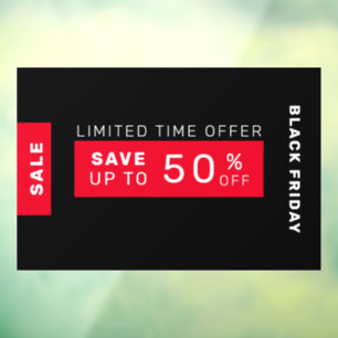 Black Friday Sale Fensteraufkleber