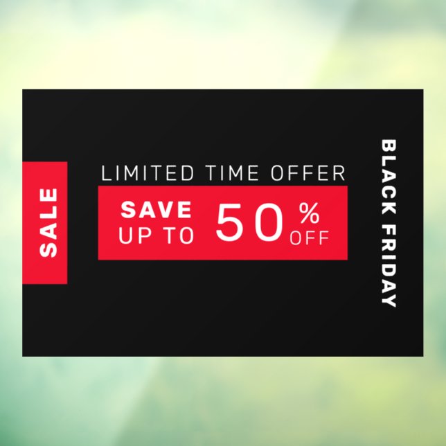 Black Friday Sale Fensteraufkleber (Blatt 3)