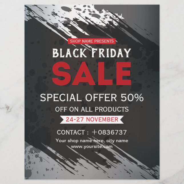 Black Friday Sale Flyer (Vorne)