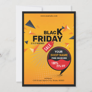 Black Friday Sale Flyer Einladung