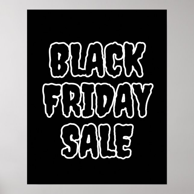 Black Friday Sale Poster, großes Handelszeichen Poster (Vorne)