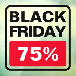Black Friday Sale Prozentsatz außerhalb Store Fensteraufkleber