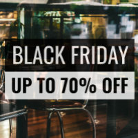 Black Friday Schlicht Eyecatching Beruflich Store