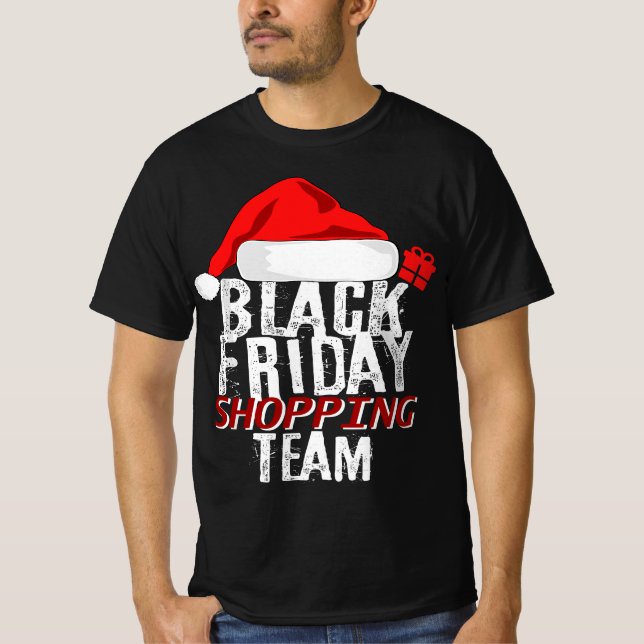 Black Friday Shopping Team T-Shirt (Vorderseite)