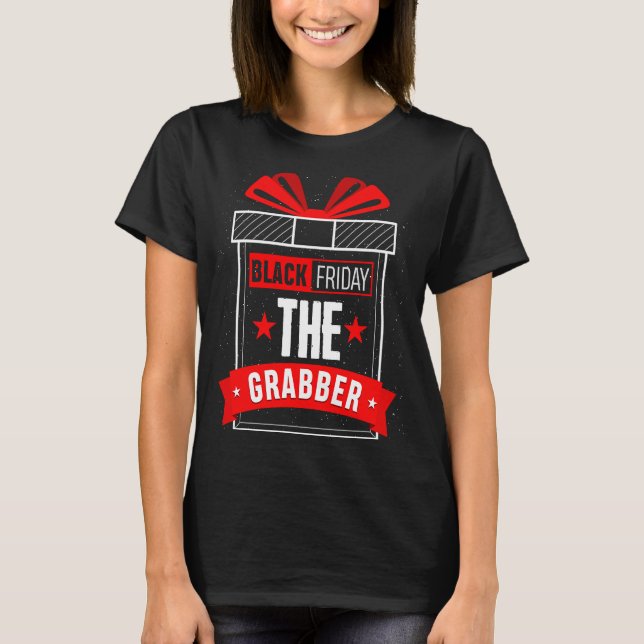 Black Friday Shopping Team The Grabber Matching Co T-Shirt (Vorderseite)