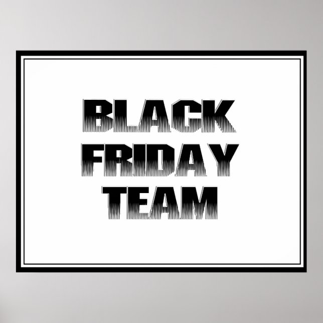 BLACK FRIDAY TEAM POSTER (Vorne)